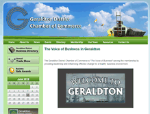 Tablet Screenshot of geraldtonchamber.com